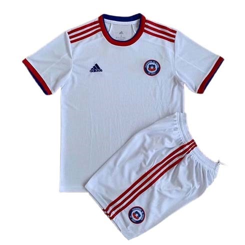 Camiseta Chile 2ª Kit Niño 2022 Blanco